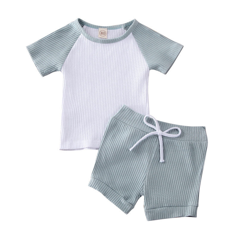 Shirt Shorts 2pcs For Baby Clothes Boy Kids Boys Clothing - iztia