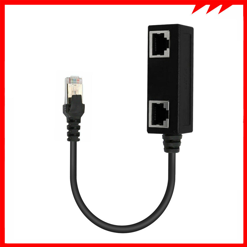 Network Cable Adapter Cable Connecting Line One Male 3 Bus CATE 6 Line - iztia