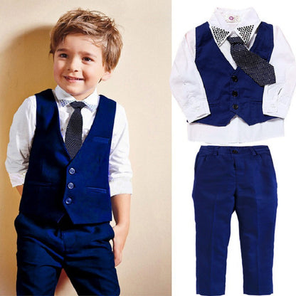 Casual Clothing Suits Boys' Clothes Vests Gentleman Suits - iztia