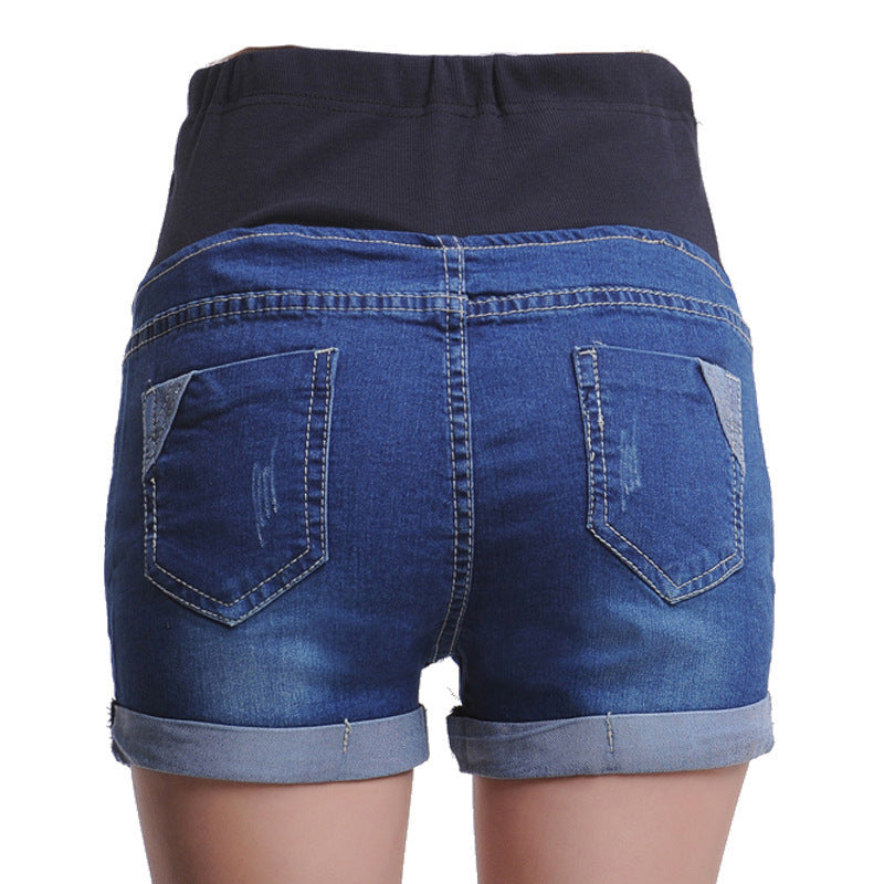Maternity Denim Shorts - iztia