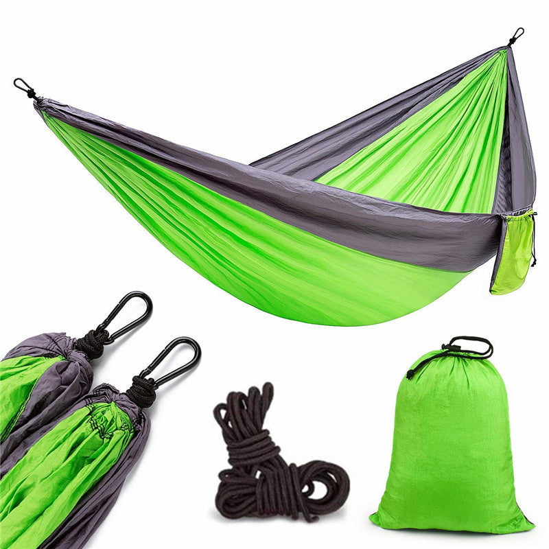 Backpacking Hammock - Portable Nylon Parachute Outdoor Double Hammock - iztia