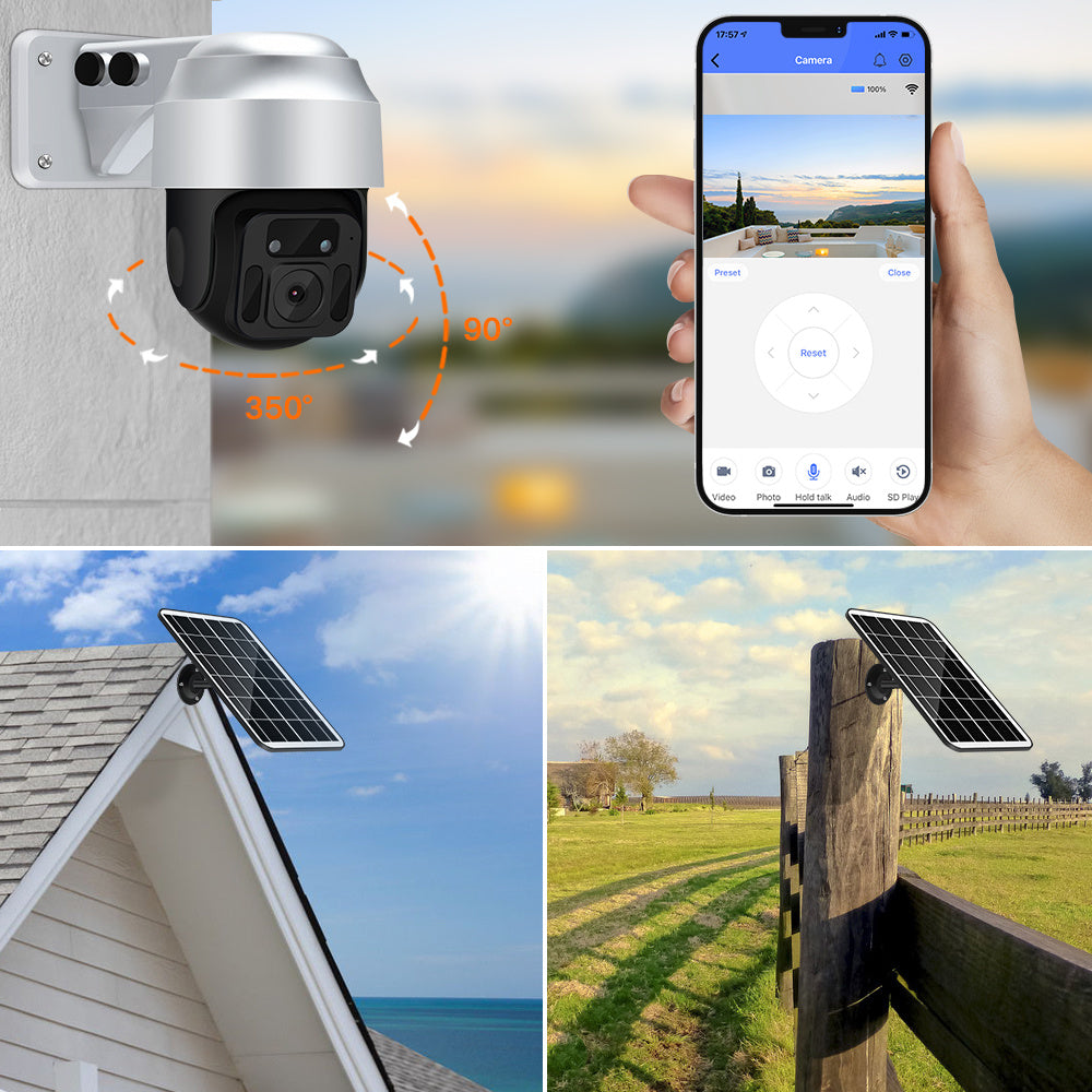 Solar Powered Wireless WiFi Surveillance Camera - iztia