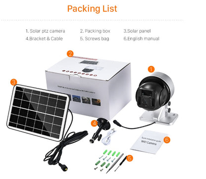 Solar Powered Wireless WiFi Surveillance Camera - iztia