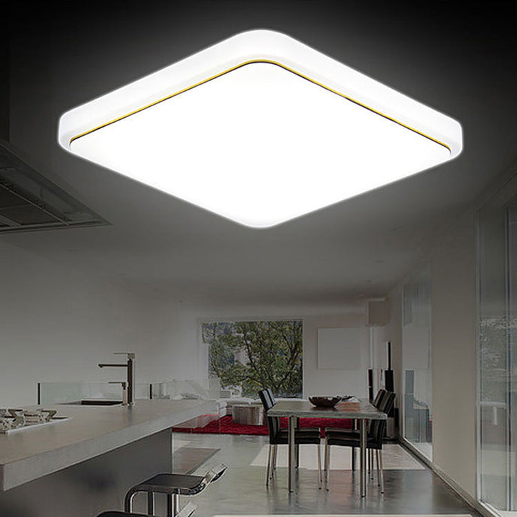 Simple Square Lighting Ceiling Lamp, Living Room Bedroom Lighting Ceiling Lamp - iztia