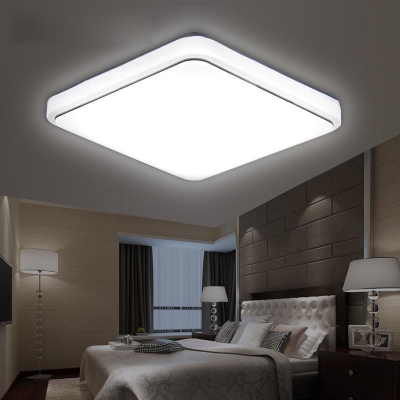 Simple Square Lighting Ceiling Lamp, Living Room Bedroom Lighting Ceiling Lamp - iztia