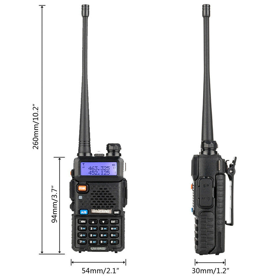 Baofeng Uv-5R Three Segment Walkie Talkie Vhf 220-226Mhz Uhf Frequency Dual Antenna Walkie Talkie Civil Handpiece - iztia