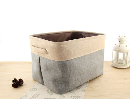 Nordic Fabric Storage Box Without Cover Imitation Cotton And Linen Folding Storage Box - iztia