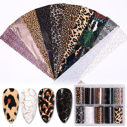 Ins Classic Manicure Nail Sticker Snake Star Set Sticker - iztia