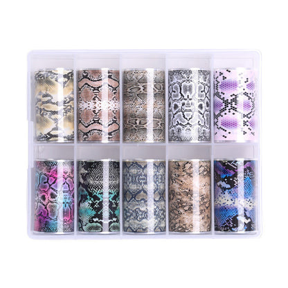 Ins Classic Manicure Nail Sticker Snake Star Set Sticker - iztia