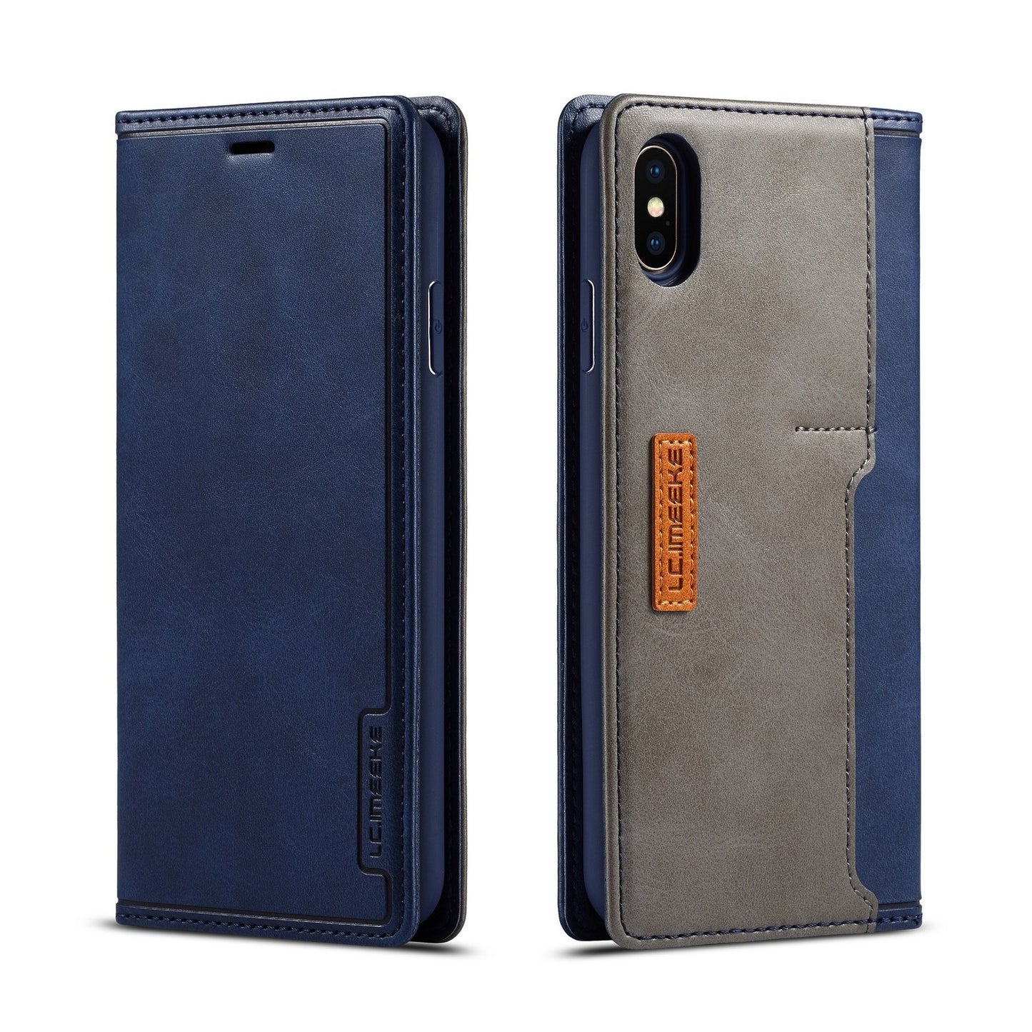 Wallet Leather Case Creative Retro Card Protective Cover - iztia