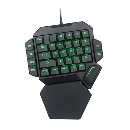 Eat Chicken One-handed Mechanical Keyboard Throne Left-handed Small Keyboard Mobile Game External Ebay Amazon Keyboard - iztia