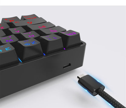 Wireless Bluetooth Mechanical Keyboard Charging Dual-mode Keyboard - iztia