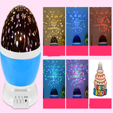 LED Projector Light USB Starry Sky Night Light Rotating Bedside Table Lamp For Kids Home Decoration Desk Light Atmosphere - iztia