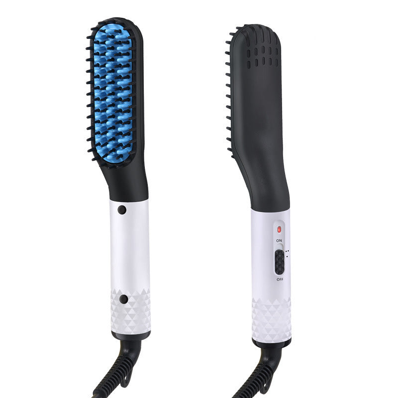 Multifunctional Hair Straightener Hair Comb Brush Men Beard Straightener Straightening - iztia