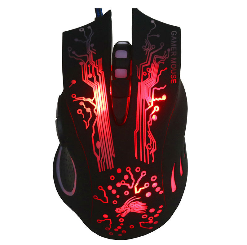 7-button Colorful Glowing USB Gaming Mouse - iztia