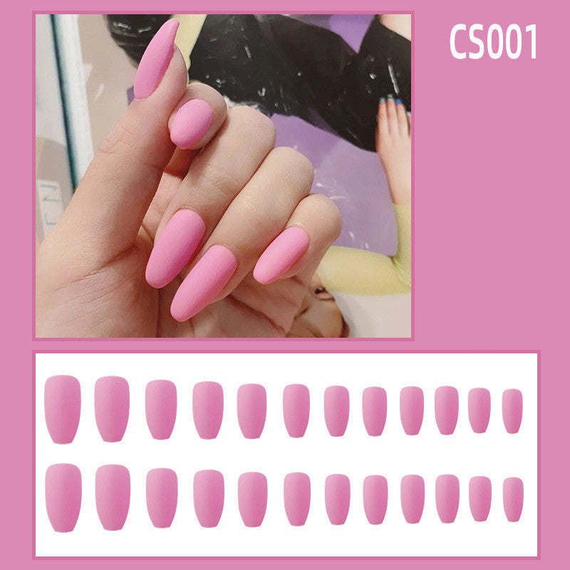 Fake Nails Wear Nails Autumn And Winter Frosted Personality Waterproof Ballet Nails - iztia