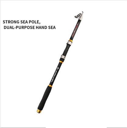 2.1M -3.6M Carp Fishing Rod Feeder Hard FRP Carbon Fiber Telescopic Fishing Rod Fishing Pole - iztia