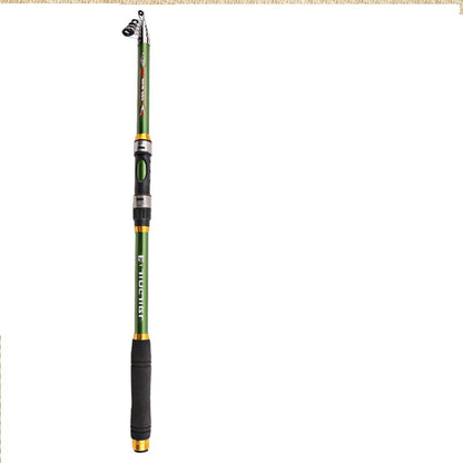 2.1M -3.6M Carp Fishing Rod Feeder Hard FRP Carbon Fiber Telescopic Fishing Rod Fishing Pole - iztia