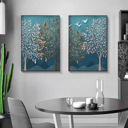 Nordic Modern Forest Landscape Living Room Wall Painting Canvas Painting - iztia