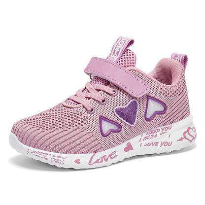 Casual Shoes Light Mesh Sneakers Kids Summer Children Fashion Tenis Cute Sport Cartoon Female Running Sock Footwear - iztia