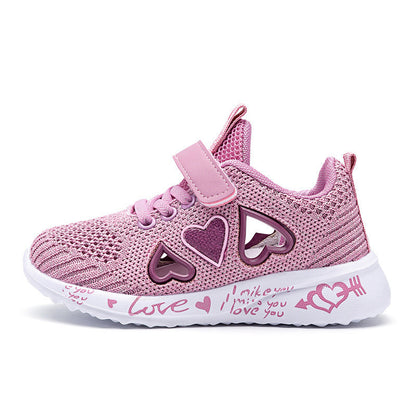 Casual Shoes Light Mesh Sneakers Kids Summer Children Fashion Tenis Cute Sport Cartoon Female Running Sock Footwear - iztia