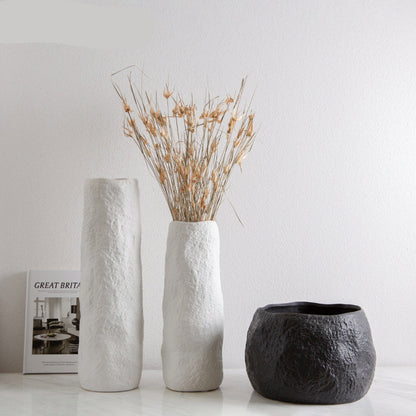 Simple Nordic Handmade Ceramic Creative Natural Vase - iztia