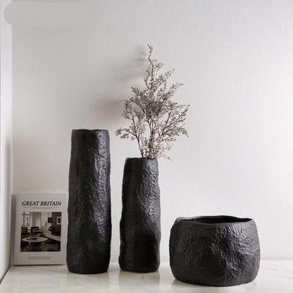 Simple Nordic Handmade Ceramic Creative Natural Vase - iztia