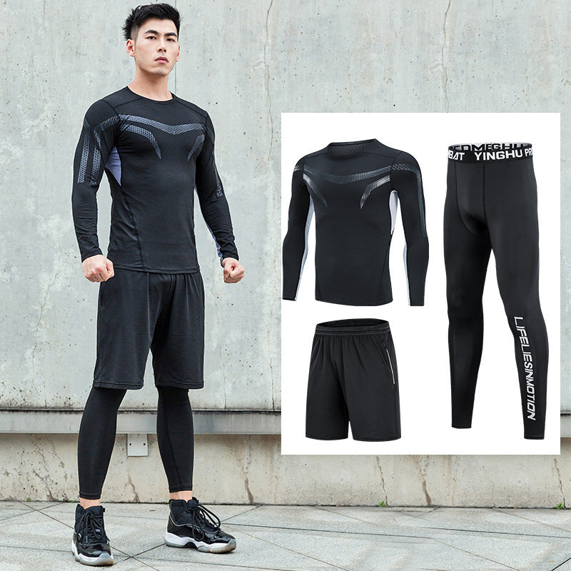 Men'S Fitness Clothing Running Sports Quick-Drying Clothing Training Clothing - iztia