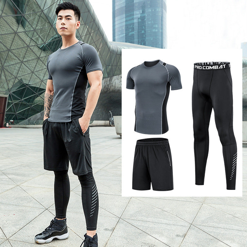 Men'S Fitness Clothing Running Sports Quick-Drying Clothing Training Clothing - iztia