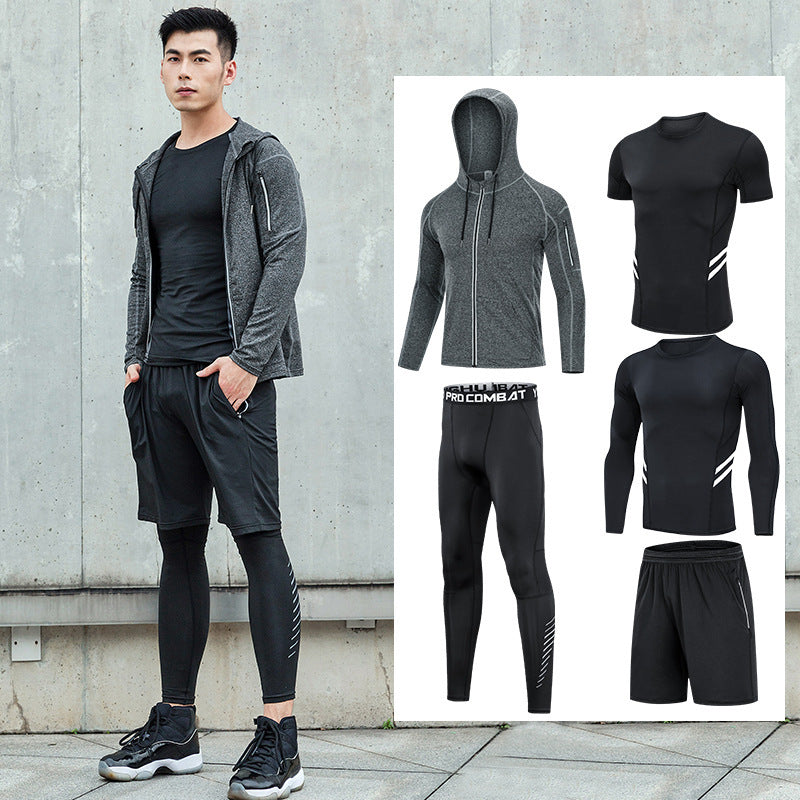 Men'S Fitness Clothing Running Sports Quick-Drying Clothing Training Clothing - iztia