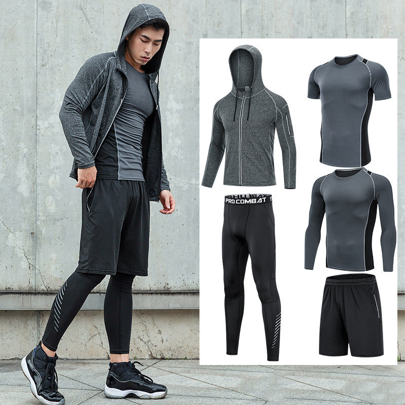 Men'S Fitness Clothing Running Sports Quick-Drying Clothing Training Clothing - iztia