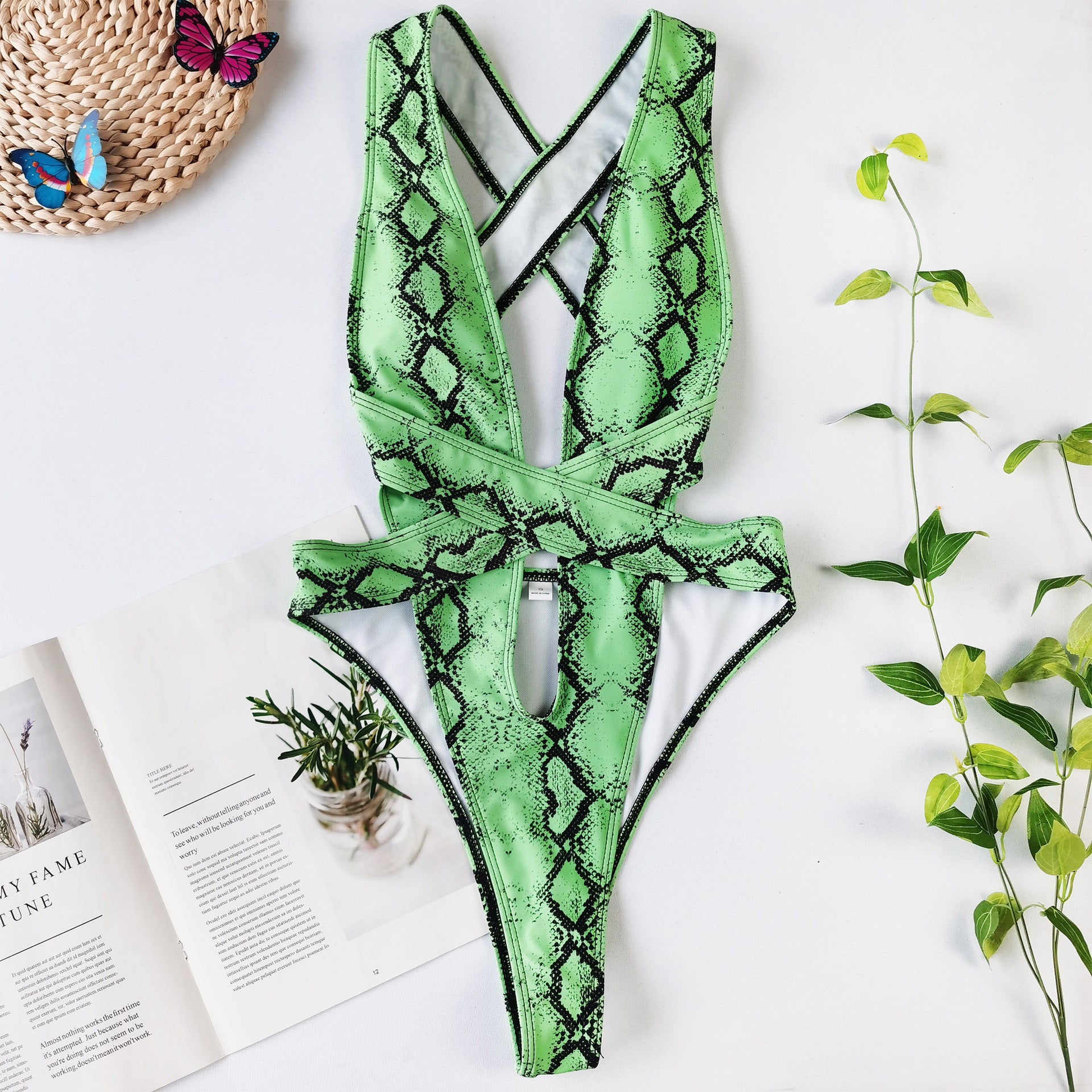 One  Piece Bandage Swimsuit Sexy Bikini - iztia