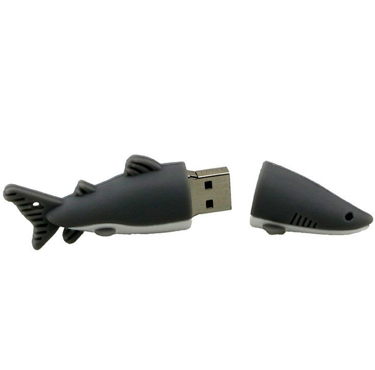 Cartoon Shark USB Flash Drive Creative Simulation Animation USB Flash Drive 8g16g Marine Animals - iztia