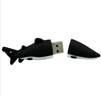 Cartoon Shark USB Flash Drive Creative Simulation Animation USB Flash Drive 8g16g Marine Animals - iztia