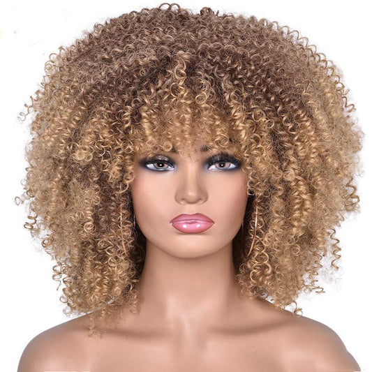 European And American Wigs Female Short Curly Wigs - iztia