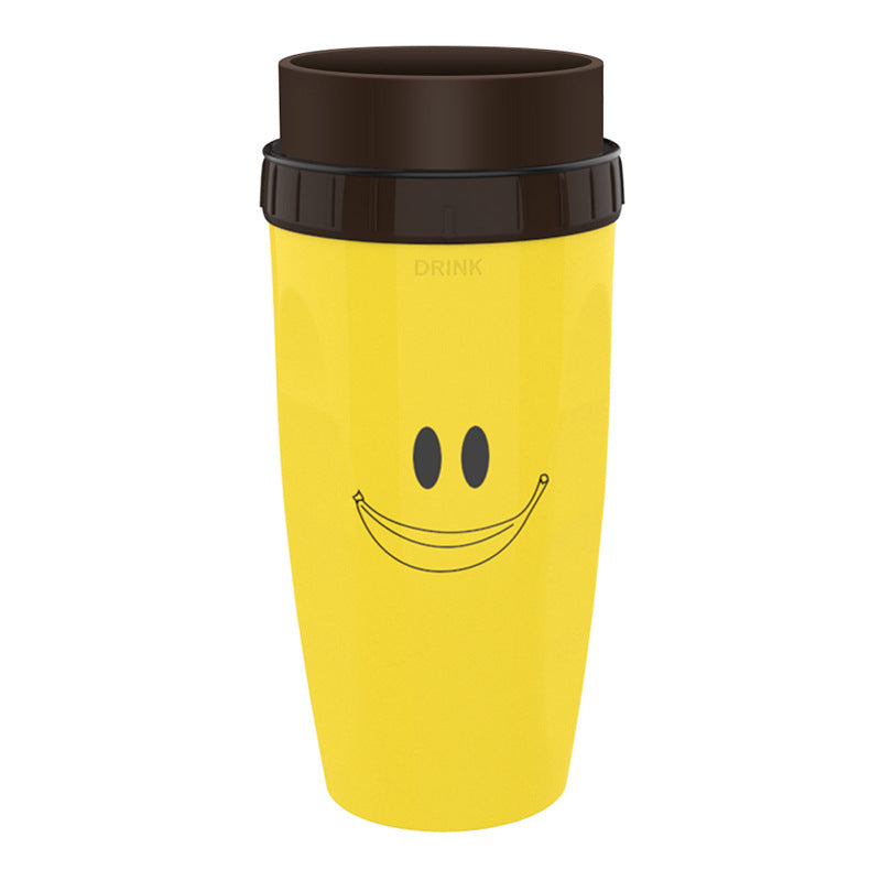 No Cover Twist Cup Travel Portable Cup Double Insulation Tumbler Straw Sippy Water Bottles Portable For Children Adults - iztia