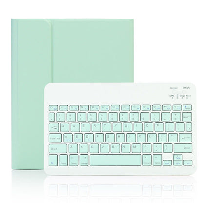 Color Flat Bluetooth Keyboard Leather Case Pen Slot - iztia