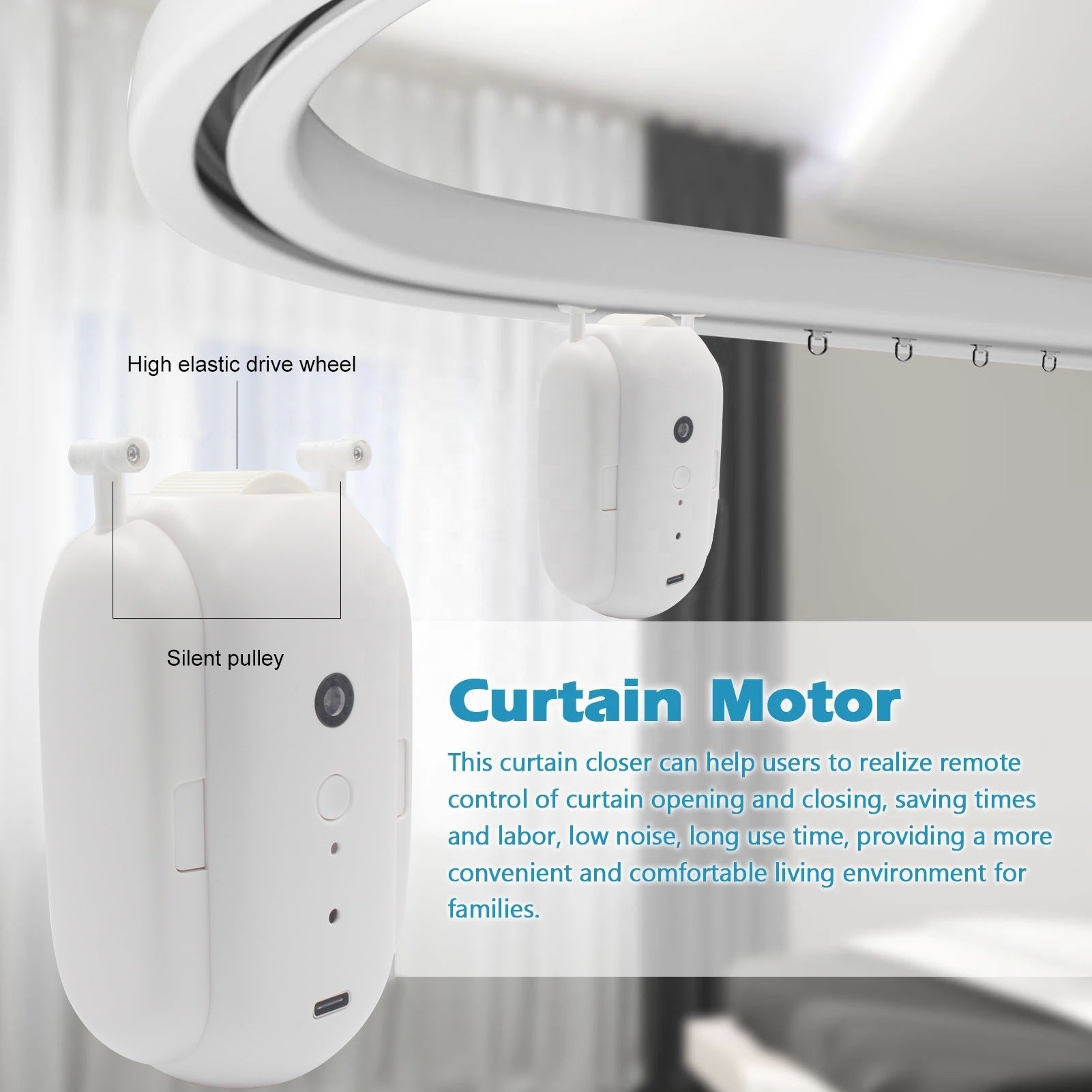 Curtains Bluetooth Wireless Automatic Curtai - iztia