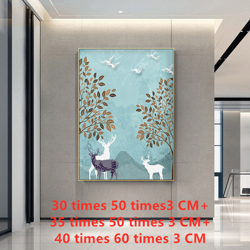 Nordic Modern Forest Landscape Living Room Wall Painting Canvas Painting - iztia