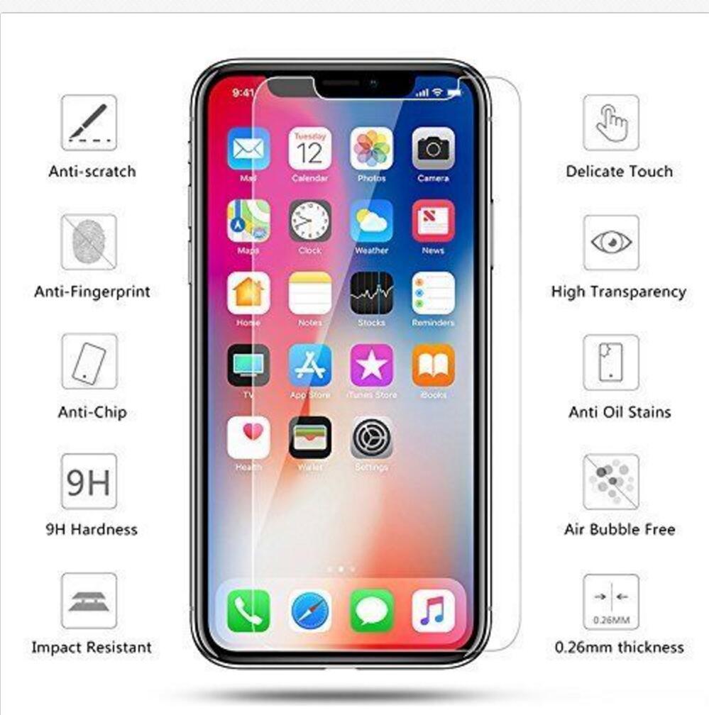 Compatible with Apple, For Iphone12 11 Xs Max 7 8 6 Tempered Glass Screen Protector - iztia