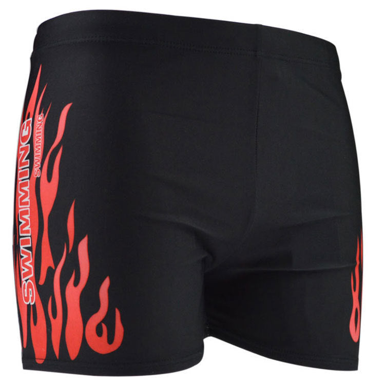 Swimming Trunks Swimwear New Style Men's Swimwear Flame Swimming Trunks - iztia