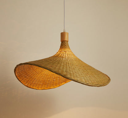 Bamboo Chandelier New Japanese Style Lamps - iztia