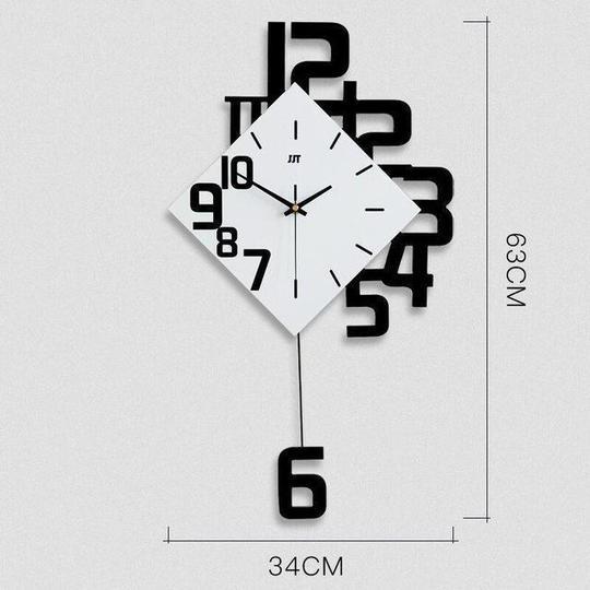 Personalized Digital Clock Fashion Wall Clock Wooden Creative Decorative Wall Watch - iztia