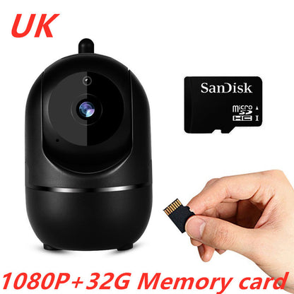 1080P Home Security Surveillance  Auto Tracking Camera US Plug - iztia