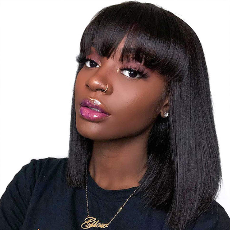 Unice Hair Full Machine Human Hair Wigs For Black Women - iztia