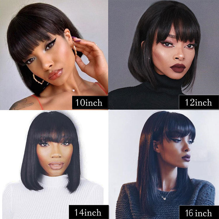 Unice Hair Full Machine Human Hair Wigs For Black Women - iztia