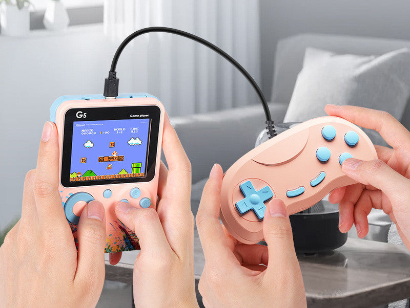 Retro Portable Mini Handheld Video Game Console Built-in 500 games 3.0 Inch LCD Kids Color Game Player - iztia