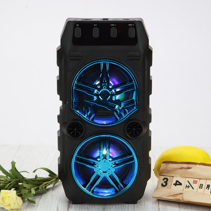 Wireless Bluetooth Speaker Dual Speakers Outdoor Portable Loud Speaker - iztia