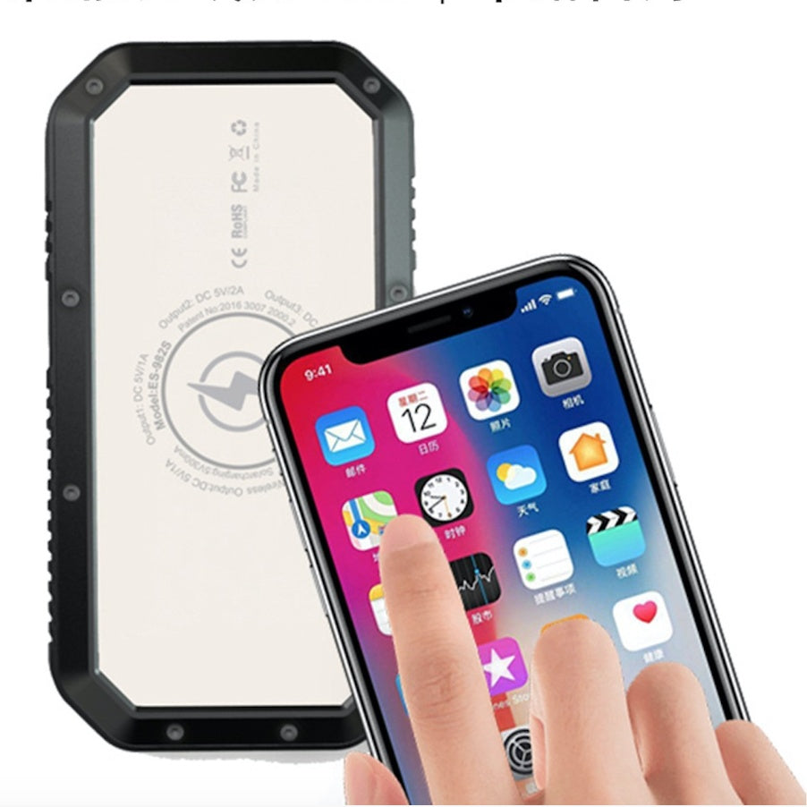 Wirelsess solar powerbank phone accessories torch - iztia