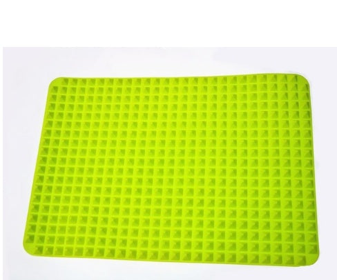 Non-Stick Silicone Pyramid Cooking Mat Baking Mat With Grid Versatile Oven BBQ Cooking Mat Heat-Resistant Mat Kitchen Tools Kitchen Gadgets - iztia